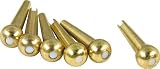 D'Andrea Tone Pins Brass Bridge Pins, Solid Brass