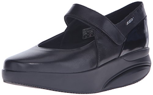 MBT Women's Wingu 6 MJ Walking Shoe, Black Calf, 39 EU/8-8.5 M US
