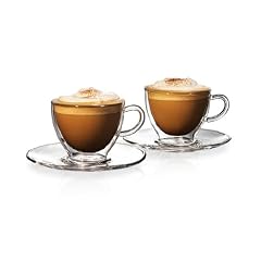 Tchibo Cafissimo Cappuccino Glastassen 2er doppelwandig handgeblasen