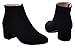Serene Womens Comfortable Classic Suede Round Toe Heeled Ankle Boots
