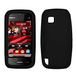 Premium Black Silicone Gel Skin Cover Case for Nokia Nuron 5230