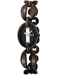 ELLETIME Womens EL20083B04C Ion-Plating Black and White Dial Watch
