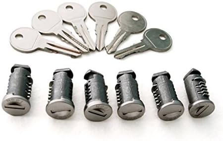 New Locks For Thule - 6 Pack Keyed Alike. Also 2, 4, 8, 10 & 12 packs available. For: roof bike racks, trailer hitch bike racks, kayak racks (596)