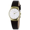 Skagen Damenarmbanduhr Slimline Leder 693XSGLD