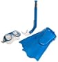 Aqua Sport 4 pc. Swim combo: Mask, Snorkel, Fins and Mesh Bag: Blue