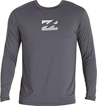 Billabong Men's Chronicle Regular Fit Long Sleeve Rashguard, Charcoal, Medium
