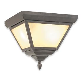 Buy Royce Outdoor Flush Mount Ceiling Fixture Oil Rubbed Bronze with Cream Snow Globe. #... by Royce Lighting