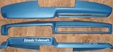 1971-1974 Dodge Coronet Dark Metallic Blue Dash Pad Cap Overlay Restores the original factory part