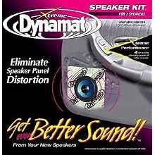 Dynamat 10415 10" x 10" x 0.067" Thick Self-Adhesive Sound Deadener with Xtreme Speaker Kit - Pair