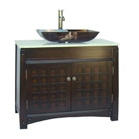 38 Vessel sink bathroom vanity - Beatrice Model # Q345