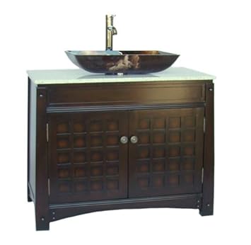 38" Vessel sink bathroom vanity - Beatrice Model # Q345,Chans Furniture,Q345