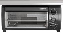 Black & Decker TROS1500B SpaceMaker Traditional Toaster Oven, Black