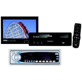 Pyle PLPK-65TVD In-Dash DVD Player with Autoreverse Cassette Player and 6.5" LCD Monitor