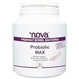 NovaDetox Probiotics Max - High Potency Multi Strain 20 Billion Live Probiotic Bacterium - Tub of 30 Capsules