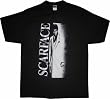 Scarface Movie Tony Montana Glitter Airbrush Black T-Shirt