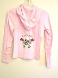 Thrill Ride Skull Rose Tattoo Design Biker Yoga Hoodie Pink - Skull Cross Bones Tattoo Design Hoodie for Yoga/Fitness, Biker Chicks and Leisure Wear - Matching Pants and Tops in our Storefront on Separate Listings.
