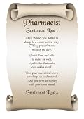 Pharmacist Personalised Poem Gift Print