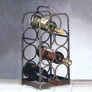 Antique Bronze Wine Rack (Antique Bronze) (8.7W x 7.7D x 18.1H) by