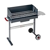 Landmann Holzkohlegrill Compact 700 fahrbarer Grill mit 4 Spießen