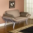 Euro Futon in Brownstone Finish By Ameriwood Furniture