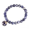 FOJO's Sodalite Gemstone Globe Stretch Bracelet