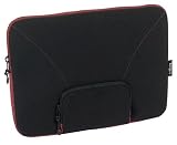 Targus - Housse de protection avec mini poche en N&eacute;opr&egrave;ne pour Netbook 12" - Noir/Turquoise