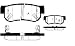 Produkt-Bild: AUTEK Bremsbel&auml;ge hinten HYUNDAI SONATA 2.0 2.5V624V 2.7V6 3.3 2.4 2.016V 2.416V KIA MAGENTIS 2.5V6 2.0