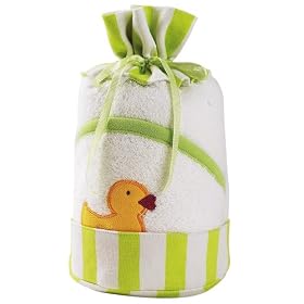 Elegant Baby "Quack Quack" 100% Cotton Hooded Towel And Washcloth Set