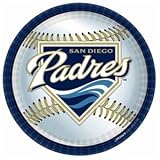 San Diego Padres Baseball Paper Plates (18 Pack)