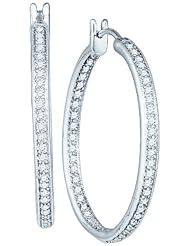 1.0CTW DIAMOND FASHION HOOPS