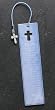 Pack of 8 Support for Life's Journey "Faith" Blue Bookmarks with Cross Charms