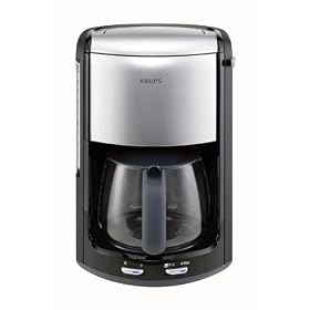 Krups ProAroma FMD395 Filter Coffee Machine, Stainless Steel Front, 1.25 Litres