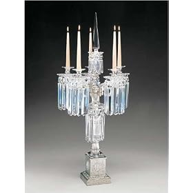 Schonbek 71084-75 Bronze Umber Dorchester Crystal Five Light Up Lighting Candelabra from...