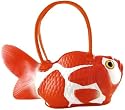 Rubber Koi Fish Handbag Purse Tote Bag - Orange