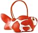 Rubber Koi Fish Handbag Purse Tote Bag Pocketbook - Orange