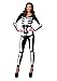 Leg Avenue Women's Spandex Printed Glow-In-The-Dark Skeleton Catsuit