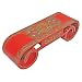 Handmade Asian Furniture - 45" Antiqued Red Tibetan Coffee Table With Drawer & Spiral Legs