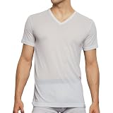 (グンゼ)GUNZE COOLMAGIC VネックTシャツ 【吸汗速乾×冷感】 メッシュ MC1015H ライトグレー M