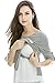 Bearsland Women's Long Sleeves False 2 Pieces Breastfeeding and Nursing Top