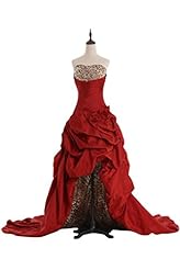 Taffeta Leopard Print 2014 Prom Dress 