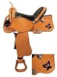 Saddle King USA Made Scalloped Competetor Barrel Racing Saddle Faux Ostrich