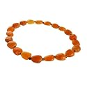 Glass Beads Orange Necklace "Half Full" -Fair Trade Gifts