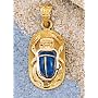 18k Gold with Lapis Scarab Pendant