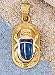 18k Gold with Lapis Scarab Pendant