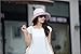 Bucket Boonie Cord Fishing Beach Cap Summer Sun Hat Wide Brim for Women UPF50+ Pink