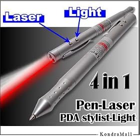 EXECUTIVE STYLE 4-in-1 Pen - Laser Pointer - LED Flashlight - PDA Stylus by