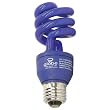 Globe13-Watt Ultra-Mini Compact Fluorescent Spiral Bulb (60-Watt Incandescent Equivalent), Blue, 3 Pack #3761101