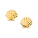 14K Yellow Gold Children's Shell Earrings