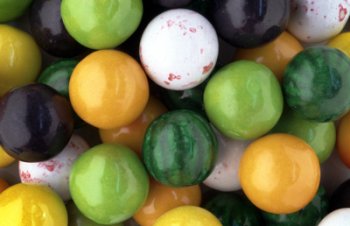 Gumballs Fruit Stand by Oak Leaf Confections Co.