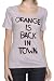 Hugo Boss Orange T-Shirt BACK IN TOWN STITCH, Color: Lilac, Size: XS